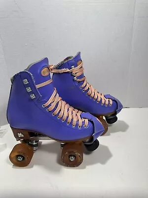 Moxi Beach Bunny Skates Women Roller Skates | Periwinkle Sunset Purple | Size 5 • $129.90