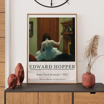 Edward Hopper Art Prints: Exhibition Poster Realism Painting Famous Artists • £19.99
