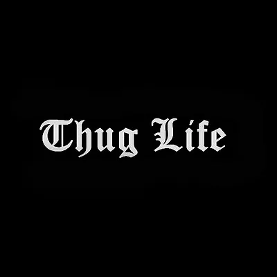 THUG LIFE JDM CAR DECAL STICKER 200mm White Sticker No Background • $5.45