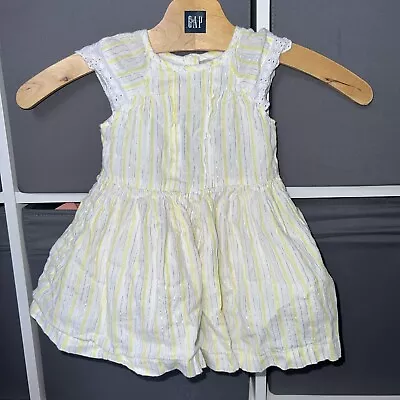 Gorgeous Baby Girl Yellow Dress Age 3-6 Months • £2.03