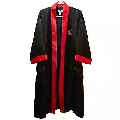 Vintage Playboy Robe Lingerie Hugh Heffner Black & Red • $20