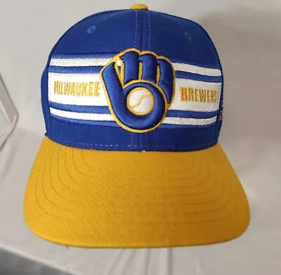 Milwaukee Brewers Hat Cap Cooperstown Collection Classic Fitted 7 1/8 Glove Logo • $8.24