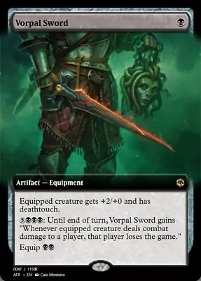 MTG ~ Vorpal Sword (Extended Art) ~ Adventures In The Forgotten Realms ~ NM • £3.99