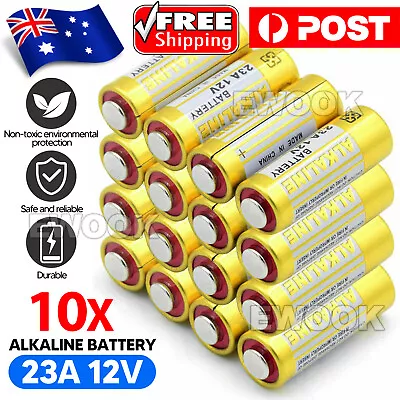 10PCS 23A 21/23 A23 23A 23GA 23AE 12V Alkaline Batteries Garage Car Remote Alarm • $5.95