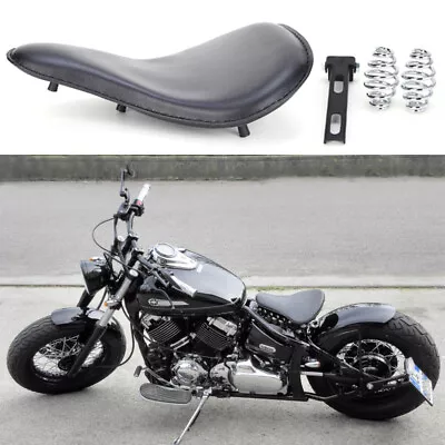 Black Motorcycle Solo Seat Spring For Yamaha V/Drag Star XVS 250 400 1100 Bobber • $73.25