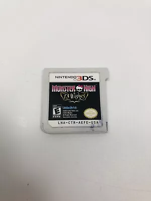 Monster High: 13 Wishes (Nintendo 3DS 2013) Cartridge Only Tested Works • $9.99