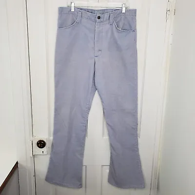 Vtg 60s 70s Mens 36 X 32 Corduroy Pants Blue SEARS Jeans Joint Disco Hippie Mod • $84.29