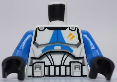 Lego Star Wars Armor Clone Trooper Blue 501st Legion Markings 2 Yellow Stripes • $4.70