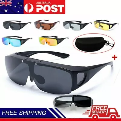 Men & Women's Polarized Fit Over Sunglasses Flip-Up/Lift-up Glasses For Myopia • $21.63