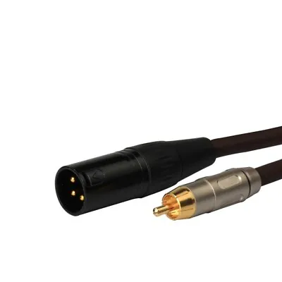 Male XLR To RCA Phono Plug Lead Audio Signal Patch Cable 0.5/1/1.5/2/3/5/8-20M • £4.67