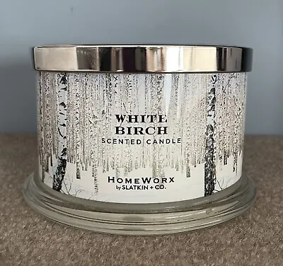 $26.99 • Buy HomeWorx By Harry Slatkin White Birch Candle 18oz 4 Wick New!!
