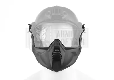 Fma Tactical Half Mask Model Tac-a For Helmet Fast Face Protect Black Airsoft • £20.10