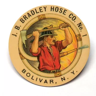 J.B. Bradley Hose Company Bolivar New York Advertising Pocket Mirror • $15