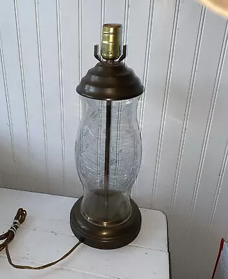 Princess House Crystal Heritage 28” Electric Table Lamp VINTAGE LAMP  NO SHADE • $39.99