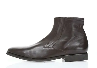 $389 • Buy Bruno Magli Raspino Men's Brown Leather Ankle Boots Sz. 10.5 M