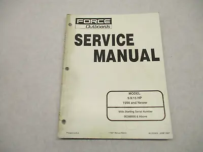 90-855906 Outboard Service Manual For Force 9.9/15 HP 1998 & Up • $18.95
