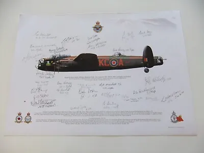 Lancaster Bomber Veteran Signed Profile Print • £60