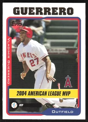 2005 Topps AL MVP Vladimir Guerrero #715 Los Angeles Angels • $1.55