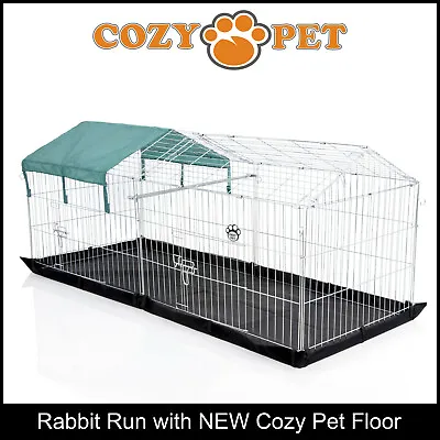 £53.99 • Buy Rabbit Run + Floor By Cozy Pet Galvanised For Outdoor Use Guinea Pig RR06+Floor