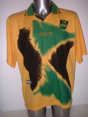 Jamaica Adult XL Uhlsport Vintage Shirt Jersey Soccer Football Trikot Maglia • £44.99