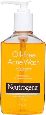 Neutrogena Oil Free Acne Wash Face Cleanser 175ml Fast And Free Shipping-AU • $20.98