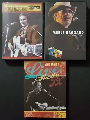 Merle Haggard DVD Lot: Legendary Performances Live At Billy Bobs Austin TX  '78 • $39.99