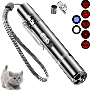 Cat Toys For Indoor Cats Adult Kittens Interactive Dog LED Pointer USB Recharg • £6.99