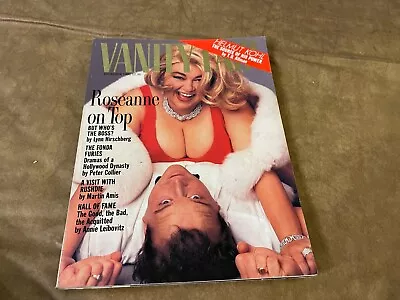 DECEMBER 1990 VANITY FAIR Vintage Fashion Magazine ROSEANNE ARNOLD • $12.50