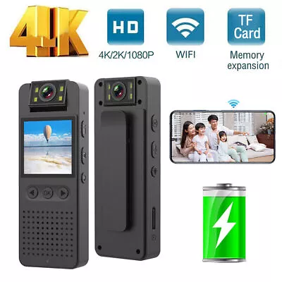 1080P HD Video Recorder IR Night Mini Body Camera Small Camcorder With Screen • $32.30