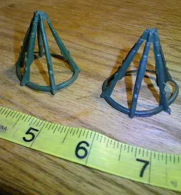 2 Vintage 1950s Marx Two Gun Piles For Western Playset Accesories  • $10