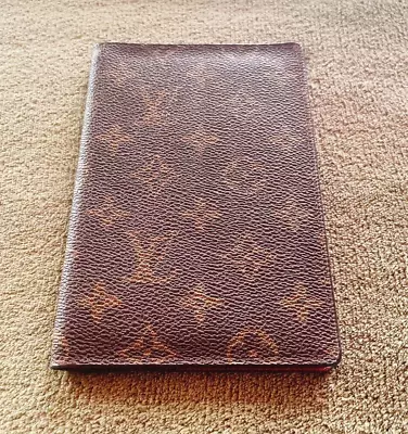 LOUIS VUITTON Monogram Passport Case Passport Cover Brown Used Good Condition • £156.53