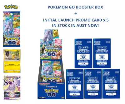 $99 • Buy Pokemon GO Booster Box TCG Japanese S10b + Promo Card X 5 Last Round Of Promo! 