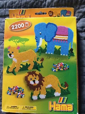 Safari Animal Hama Bead Set 2200 Beads - Children's Ironing Bead Craft Kit • $12