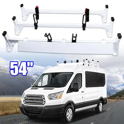 3 Bar Ladder Roof Racks For 2015-ON Ford Transit 150 250 350 Cargo Van 750 LBS • $220.99