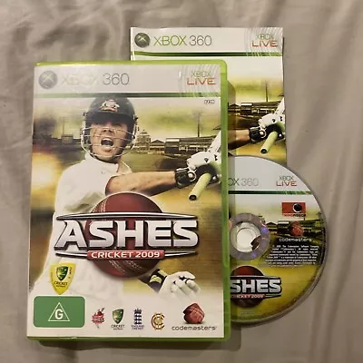 Ashes Cricket 2009 Xbox 360 Game + Manual *FREE SHIPPING* Sports Xbox Games PAL • $6.45