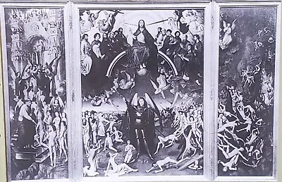 Last Judgment Hans Memling Magic Lantern Glass Slide • $6.95