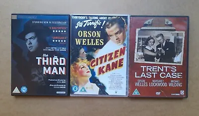 The Third Man / Citizen Kane / Trent's Last Case -  B&W Orson Welles Films - DVD • £7.99