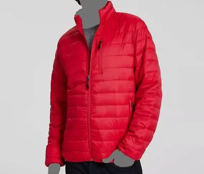 $126 Club Room Men's Red Quilted Packable Puffer Jacket Coat Size XL • $40.38