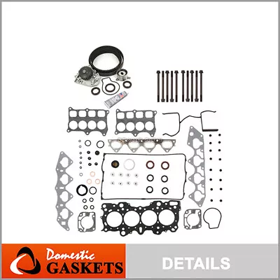 Head Gasket Set MLS Timing Belt Kit Water Pump Fit 94-01 Acura B18C1 B18C5 • $81.28