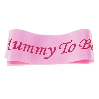 Baby Shower Sash Mum To Be/Dad To Be Sash Party Gift Ribbon Accessory Sash • £1.60