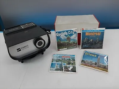 Vintage GAF 100 Deluxe Projector With 4 Sealed Canada Viewmaster Reels Shelf 2 • $68.88