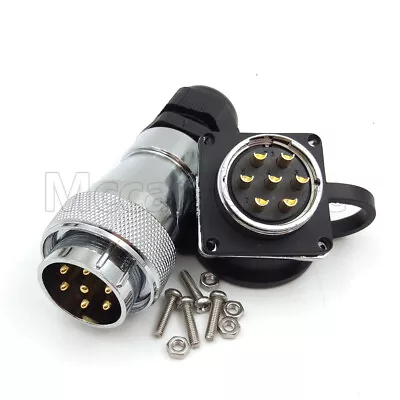 WS28 7 Pin Cable ConnectorWaterproof IP67 25A 500VCar Power Charging Connector • $8.39