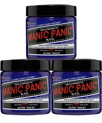 MANIC PANIC Ultra Violet Hair Dye Classic 3 Pack • $15.40
