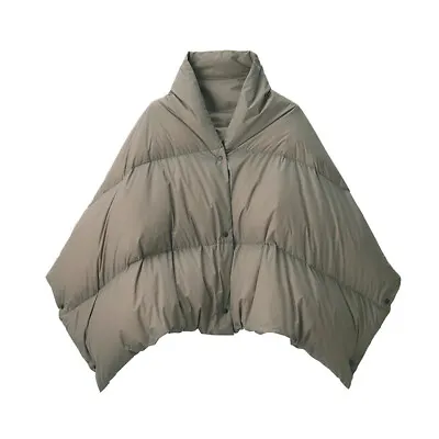 Hot Japanese Light Down Shawl Warm Windproof Cape Cloak Scarf Winter Shawl Top • $37.19