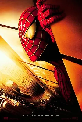 2001 2002 Spiderman World Trade Center  Movie Teaser Poster Marvel Reprint 12x18 • $14.99