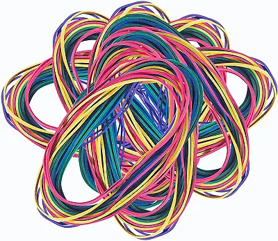 7  Multicolor Extra Large Rubber Bands - Assorted Mixed Color Rubber Bands Rub • $10.24