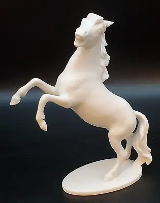 Ak Kaiser Germany White Porcelain Stallion Horse Figurine # 425 • $60