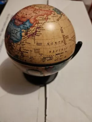 Replogle 🌎 Globes Mini Desk Decor Globe 6”Tall Dual Direction Spins [3.5  Base] • $13.96