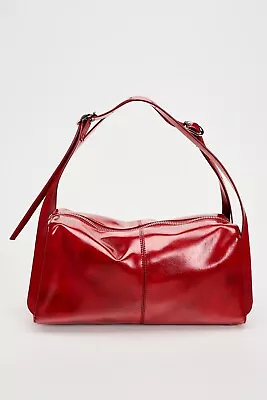 ZARA : Red Bowling Bag : 6256/310 [UK Buyers...Get It Faster] • £69.99