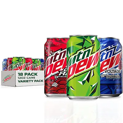 Mountain Dew 3 Flavor Core Variety Pack (Code Red Voltage) 12 Fl Oz (Pack Of 12) • $21.99